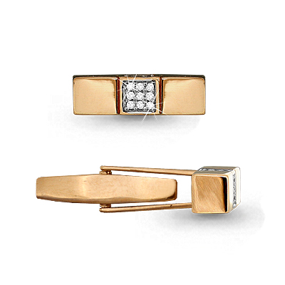 970111к Запонки из Золота с бриллиантами