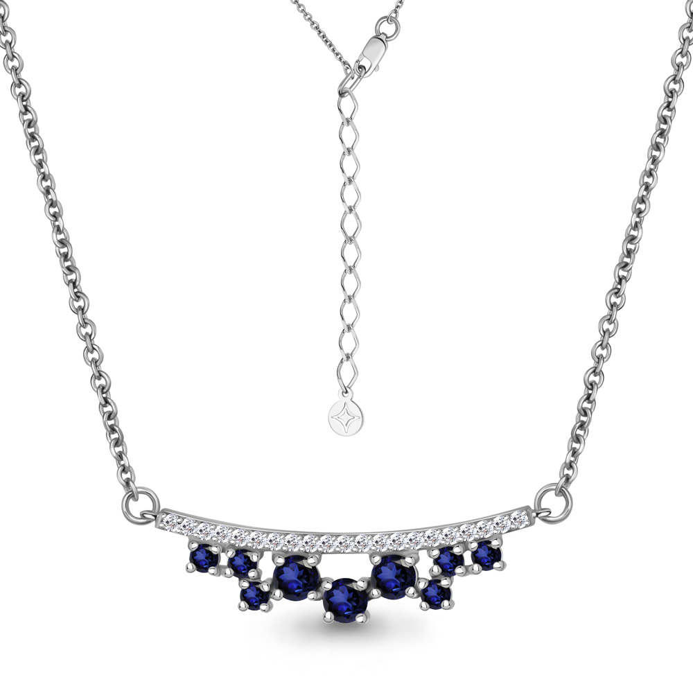 970506 Колье из Золота с бриллиантами, сапфирами