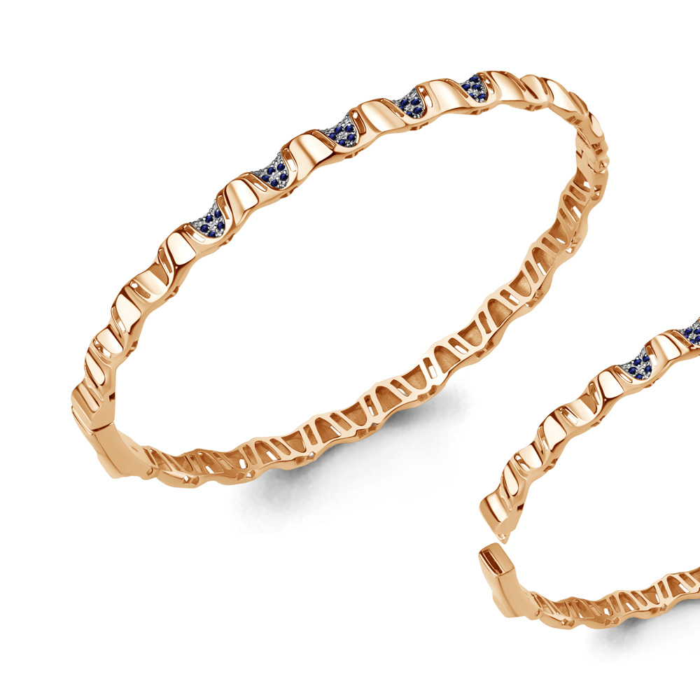 9705161 Браслет из Золота с сапфирами