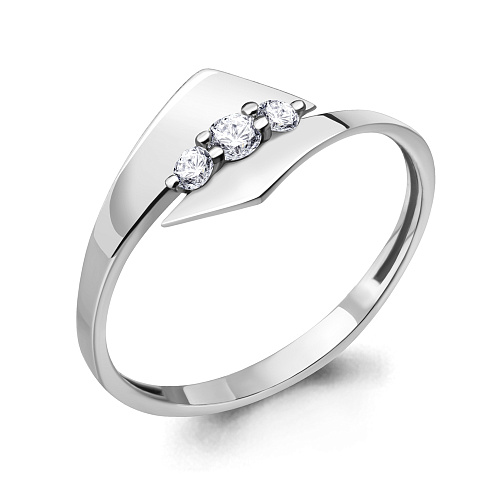 64591 Кольцо из Серебра с фианитами