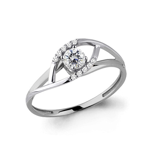 663761А Кольцо из Серебра с фианитами