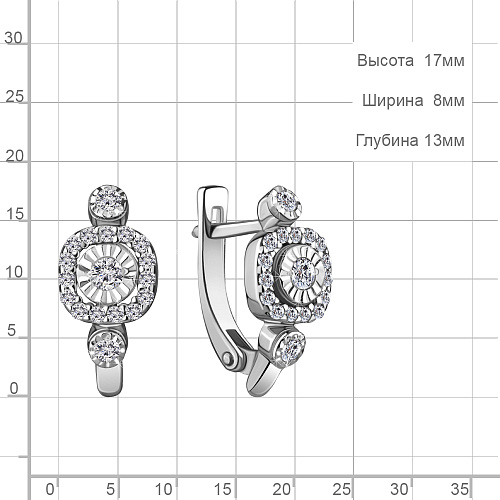 942793А Серьги из Серебра