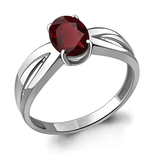 6570303 Кольцо из Серебра с гранатом
