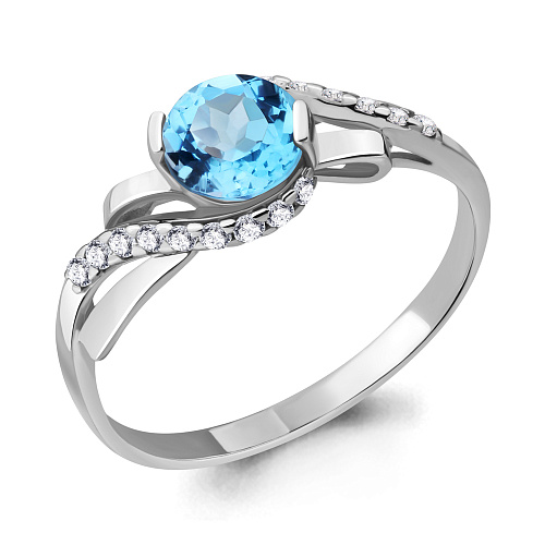 6938202А Кольцо из Серебра с фианитами