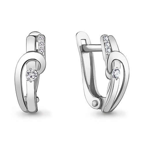 45328А Серьги из Серебра с фианитами из коллекции &quot;Must Have&quot;