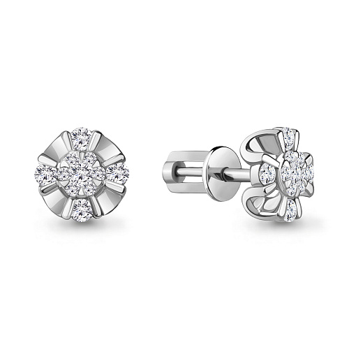 942860 Серьги из серебра