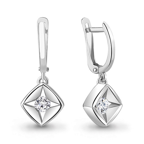 48982 Серьги из Серебра с фианитами