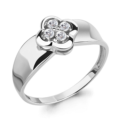 68262 Кольцо из Серебра с фианитами