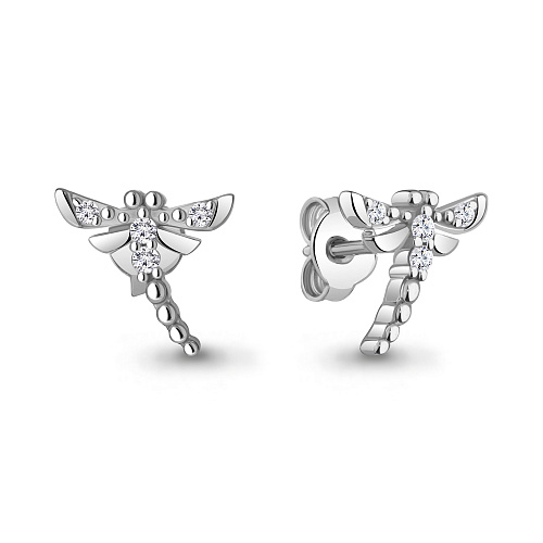 49386 Серьги из Серебра с фианитами