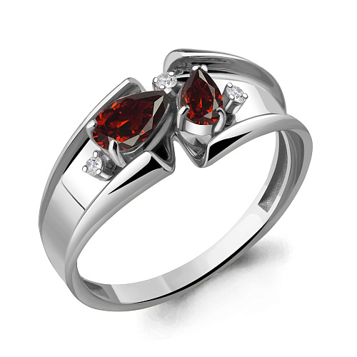 6928403 Кольцо из Серебра с фианитами