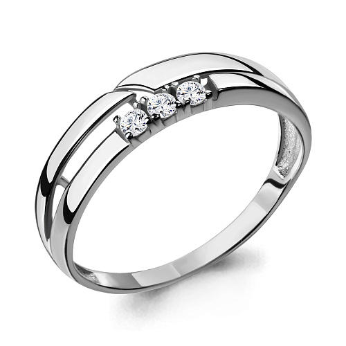 68279 Кольцо из Серебра с фианитами