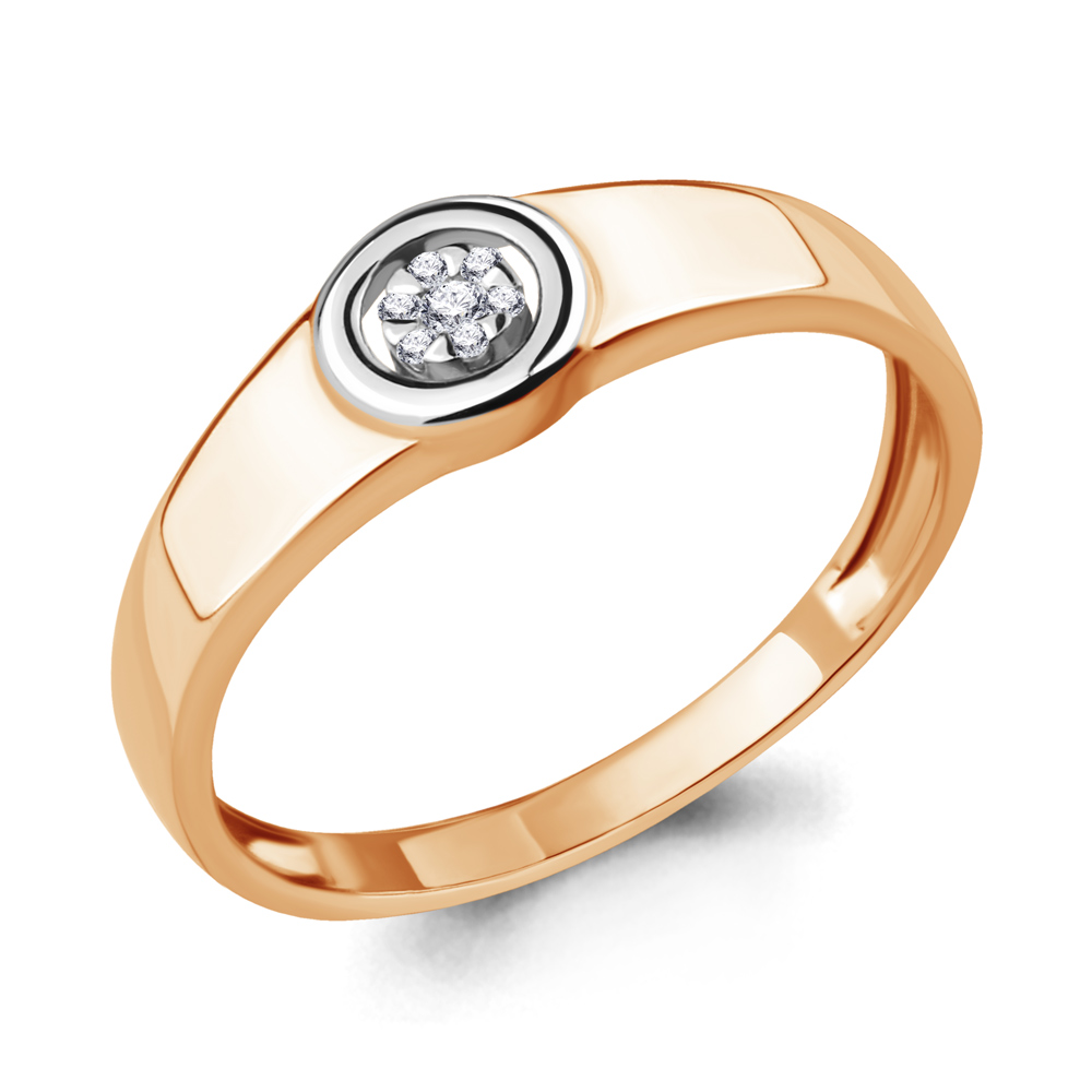 962780к Кольцо из золота с бриллиантами из коллекции "Mon Amour"