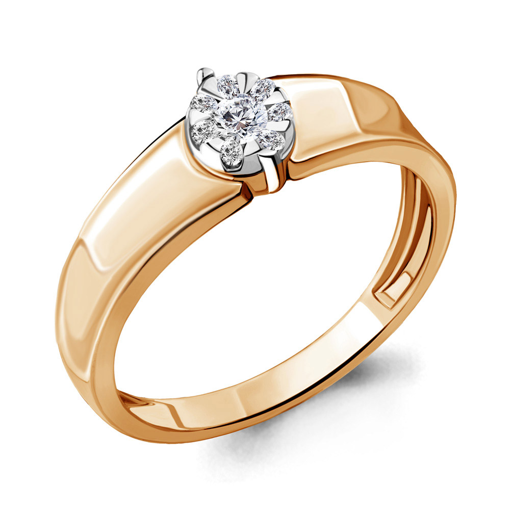 962796к Кольцо из Золота с бриллиантами из коллекции "Mon Amour"