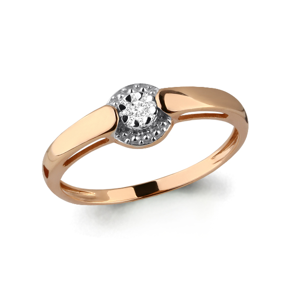 962976к Кольцо из золота с бриллиантами из коллекции "Elegance"